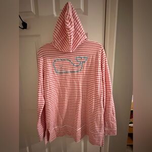Vineyard Vines Pink and White Knit Top